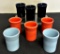 Vintage Fiesta - 8 Tumblers, 3½