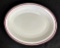 Vintage Fiesta - Red & Blue Striped Platter, 11¼