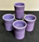 Vintage Fiesta - 4 Tumblers, Lilac, 3¾