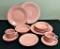 Vintage Fiesta - 11 Pieces Pink, Platter Is 12