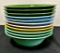 Vintage Fiesta - 11 Homer Laughlin Harlequin Bowls, 6¼