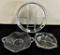 Vintage Imperial Candlewick - 3 Divided Dishes, Largest Is 13