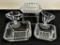 Vintage Imperial Candlewick - 2 Square Bowls, Largest Is 6½