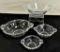 Vintage Imperial Candlewick - 4 2-handled Bowls, Largest Is 9