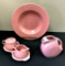 Vintage Fiesta - 6 Pieces Pink, Bowl Is 12