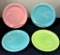 Vintage Fiesta - 4 Welled Snack Trays, 10¾