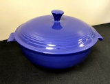 Vintage Fiesta - Casserole W/ Lid & Handles, Cobalt, 9½