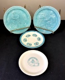 Vintage Fiesta - 2 1939 World's Fairs Plate & 2 Misc. Plates