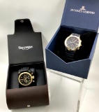 2 Watches - Jacques Lemans #1-1307 Stainless & Triumph #3024 Stainless/Blac