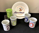 Vintage Fiesta - 4 Millenium Tumblers, 3¼