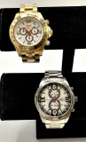 2 Watches - Invicta #4219 Gold Tone & Magico #316L Stainless