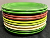 Vintage Fiesta - 10 Plates, 7¼