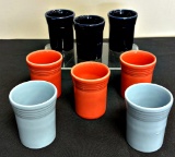 Vintage Fiesta - 8 Tumblers, 3½