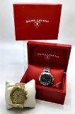 2 Watches - Renata Wilde Beast #G10 211 W5826 Gold Tone & Swiss Legend #316