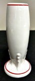 Vintage Fiesta - White Holiday Bud Vase, Rare, 6¼