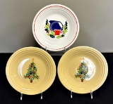 Vintage Fiesta - 3 Christmas Plates, 9
