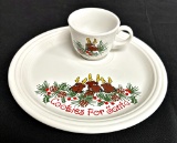 Vintage Fiesta - Cookies For Santa Plate & Cup
