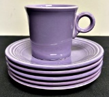 Vintage Fiesta - 5 Plates, Lilac, 7