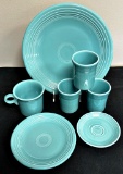 Vintage Fiesta - 7 Pieces Turquoise, Platter Is 12