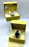 2 Watches - Invicta  #4710 Stainless/Black & Invicta  #3706 Gold Tone