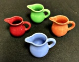 Vintage Fiesta - 4 Individual Harlequin Creamers