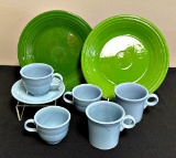 Vintage Fiesta - 2 Green Plates, 10¼