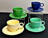 Vintage Fiesta - 4 Cups & Saucers