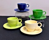 Vintage Fiesta - 4 Cups & Saucers