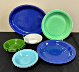 Vintage Fiesta - 2 Homer Laughlin Harlequin Pie Plates, 7 5½