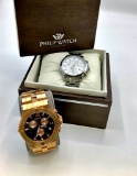 2 Watches - Renato Wilde Beast #G10 211 W5524 Rose Gold & Philip #827399501
