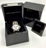 Renata Watch #G10 211 R168 Black And Gold Tone