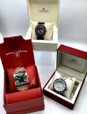 3 Watches - Adee Kaye #AK6020-M Stainless/White/Clear, Croton #301117 Rose