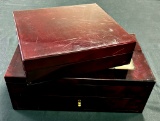 2 Watch/Jewelry Display Boxes (largest 19