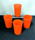Vintage Fiesta - Set Of 4 Tumblers, Red, 3½
