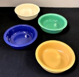 Vintage Fiesta - 4 Small Bowls, Original Colors, 5½