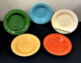 Vintage Fiesta - 5 Bowls, See Picture For Colors, 8½