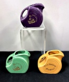 Vintage Fiesta - 3 Small Creamer Pitchers, 50th Color, 51st Color, Pryde's