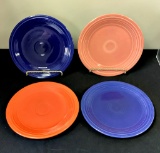 Vintage Fiesta - 4 Orignal Color Plates, 9½