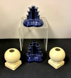 Vintage Fiesta - 2 Pair Candlesticks, 3½