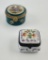 2 Vintage Limoges Hinged Trinket Boxes, 1