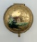 Antique Amethyst Hand Painted Enameled Pill Box - Circa 1800s, Signed, 1