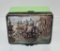 Antique English Battersea Snuff/Trinket Box W/ Hand Painted & Enameled Hing