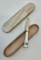 Antique Hand Painted & Enameled Cigarette Holder In Oval Box - 3