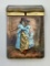 Antique Victorian French Hand Painted & Enameled Match Box - Circa 1800s, 1