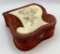 Antique Velvet & Celluloid Dresser Box - Velvet Is Aged-Worn, 7