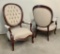 Pair Victorian Walnut Arm Chairs - 25