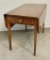 Vintage 1800s Pembroke Style Mahogany Table W/ Drawer - 28