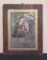 Antique Spanish Retablo Oil On Tin - Mounted To Board, Some Loss, 14¼
