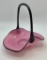 Pink & Black Basket - Fenton?, Circa 1920s. 8