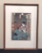 Kunichika Wood Block - Signed, In Frame W/ Glass, 23